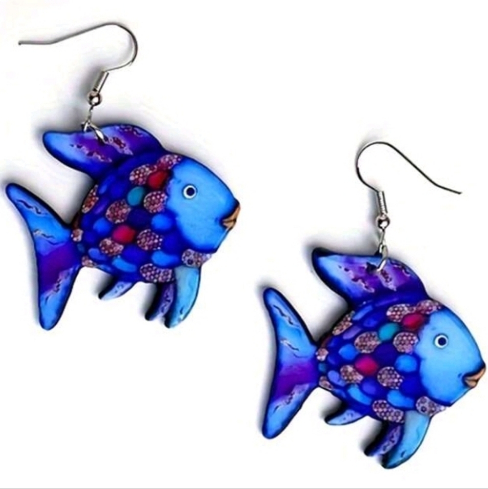 Rainbow Fish Earrings